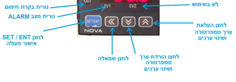 הוראות הפעלה לבקר טמפרטורה 1 הוראות הפעלה לבקר טמפרטורה 1